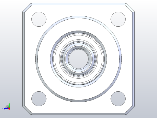 FK05滚珠花健、支撑座、滚珠丝杠、交叉导轨、直线模组.IGS右视缩略图
