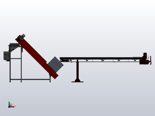 包装袋提升输送机前视缩略图