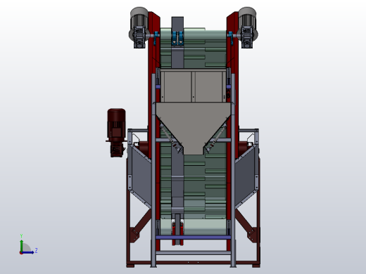 包装袋提升输送机左视缩略图