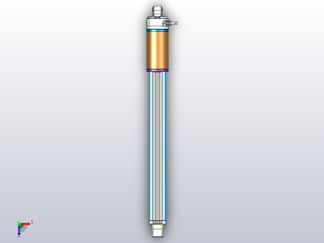 电动推杆2000N(ZJWSN-A1)[ZJWSN-A1-S300]俯视图