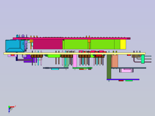 三轴式旋翼飞行器俯视缩略图