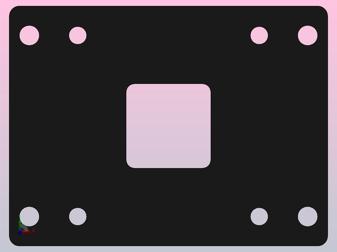 前法兰FA、后法兰FB[200]气缸附件前视图