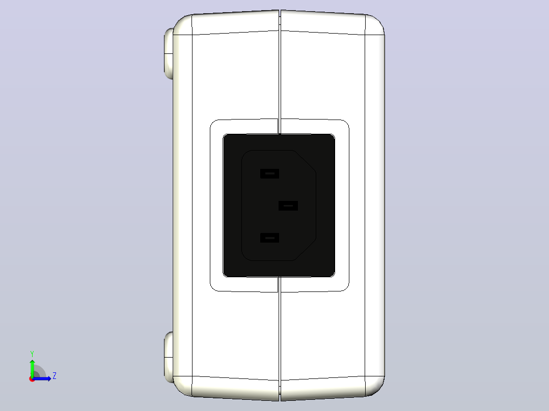 开关电源GSM220A12-R7B左视图