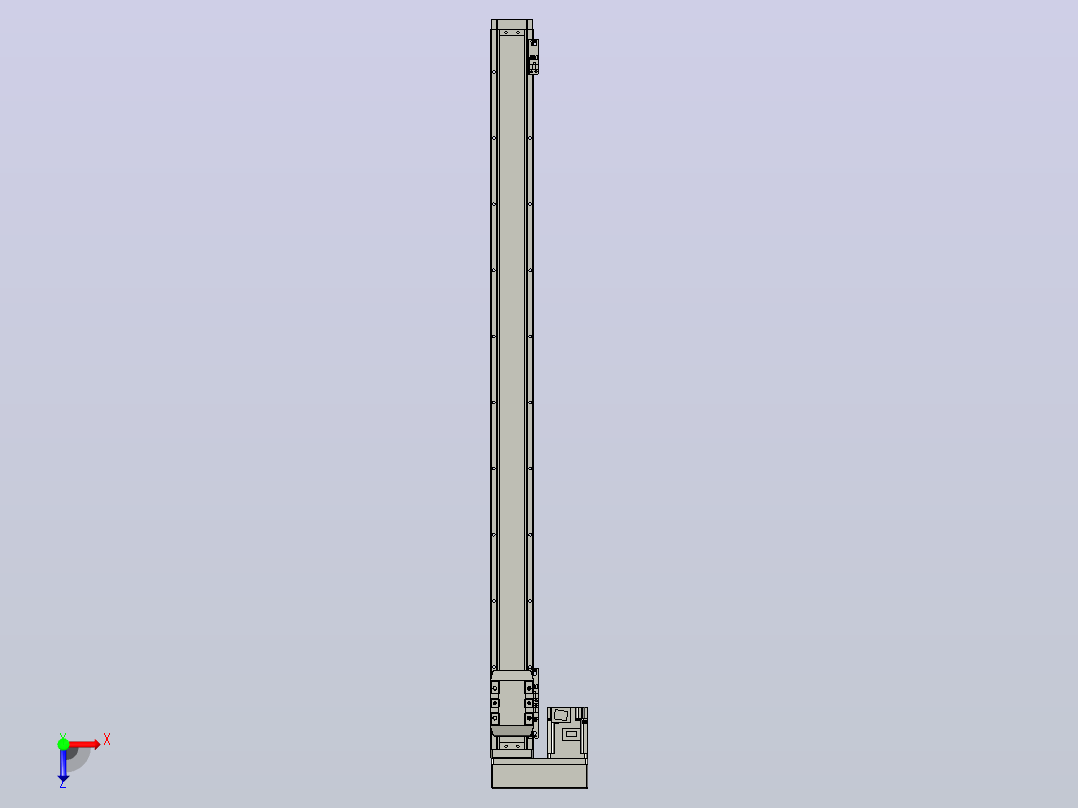 滚珠丝杠直线轴内置导轨TPA-GCR-65-1610C-L950-ML-M40-N3俯视图