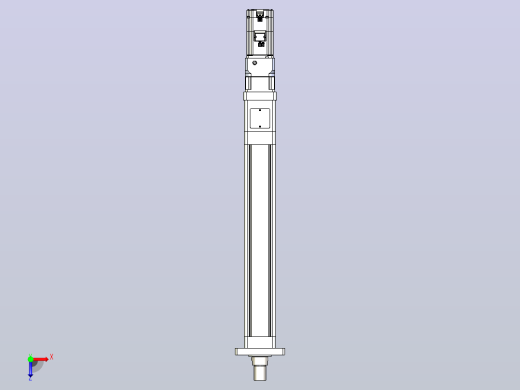 轻载电动缸TPA-ESR80-2510C-L450-M-FA-W-P75-JX-C3俯视缩略图