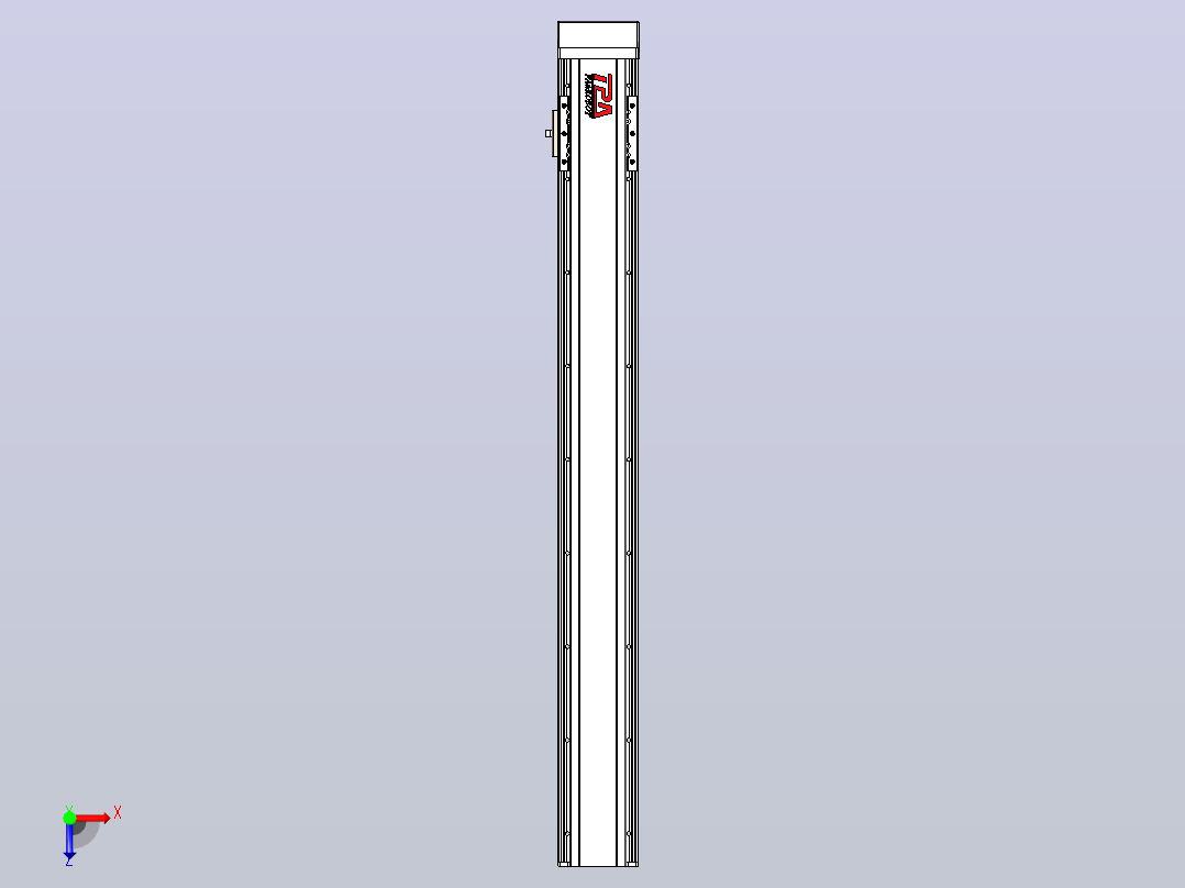 日规模组半封闭丝杆TPA-HNR-85D-1610C-L700-MP-Y-P20-N3俯视图