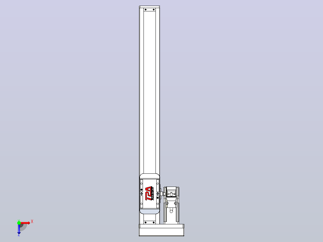 滚珠丝杠直线轴带导轨全封闭TPA-HCR-50S-1210C-L380-MR-Y-P10-N3俯视图