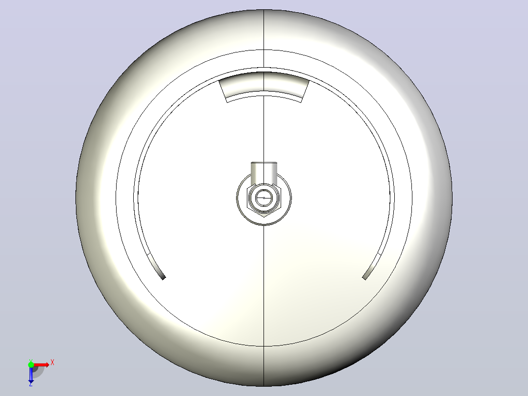 天然气瓶俯视图