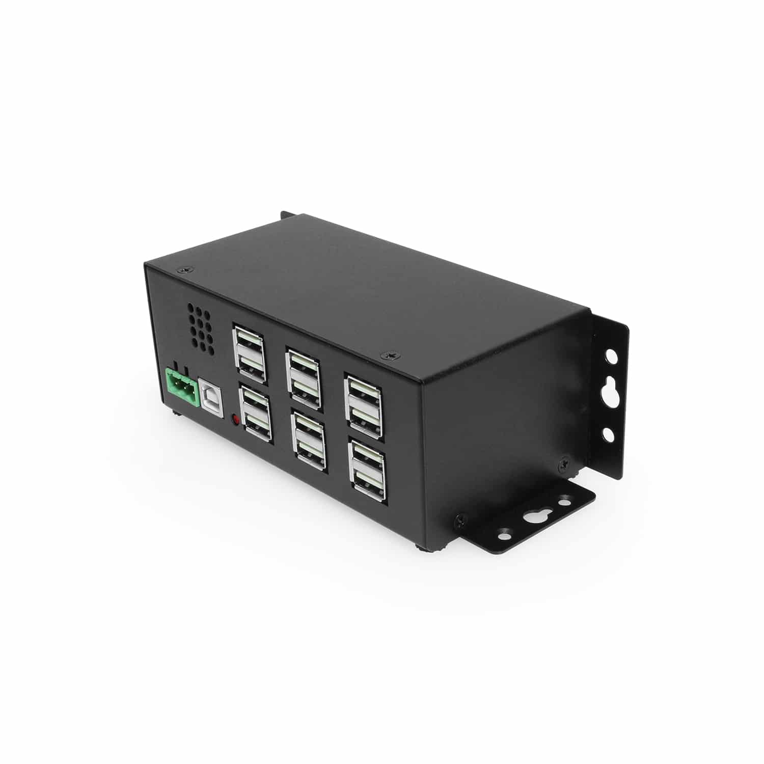 工业端口usb  供电集线器适用于pc mac din导轨安装