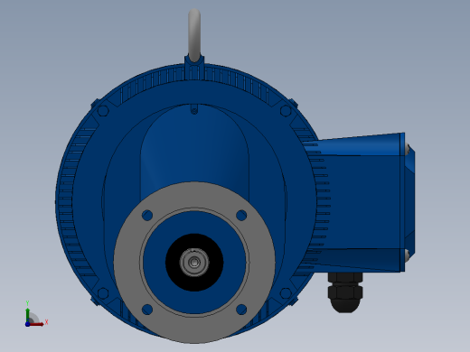 RXF57法兰轴伸式安装斜齿轮减速机RX57-Y4-4P-112M-M1-0°-Φ160前视缩略图