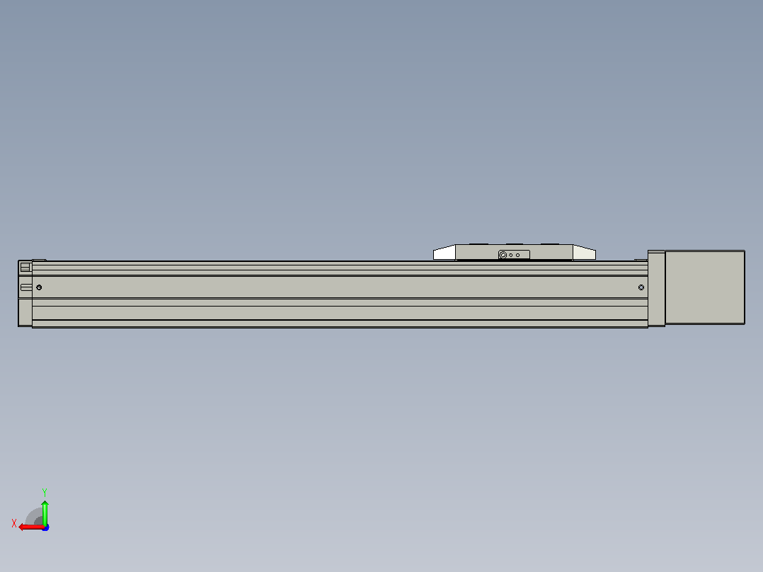 TH5-L300-B5-BC轨道内嵌式模组滑台后视图