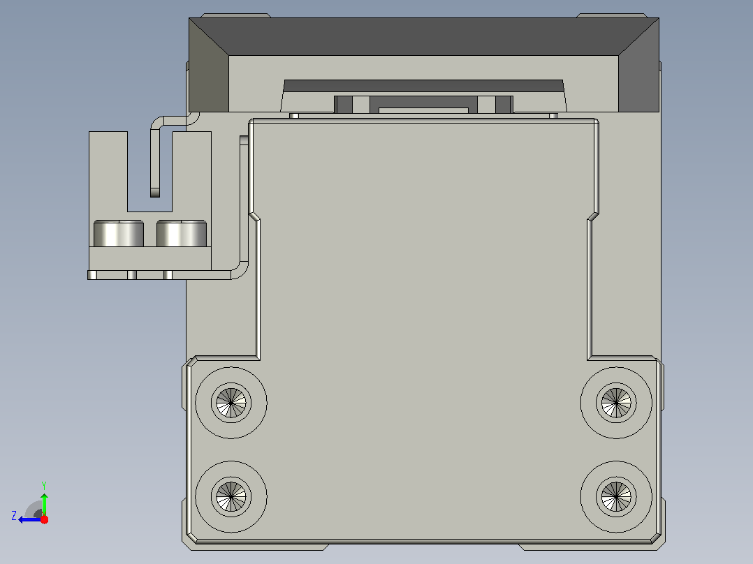 TH5-L300-B5-BC轨道内嵌式模组滑台右视图