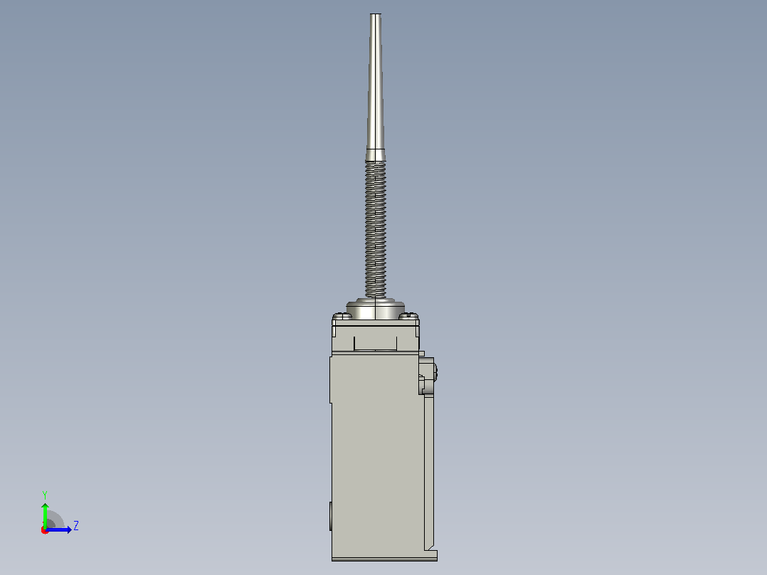 行程开关传感器TZ-9266左视图