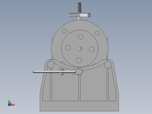 柴油机缸体夹具前视缩略图
