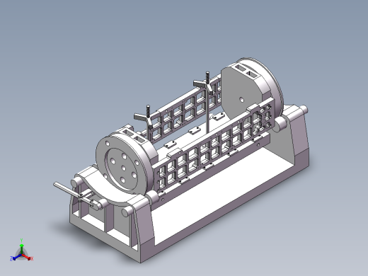 柴油机缸体夹具正等轴测缩略图