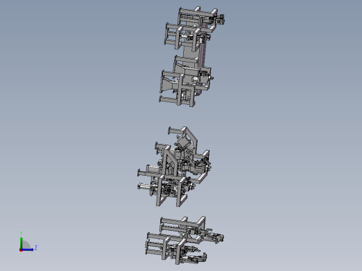 车身地板焊接夹具左视缩略图