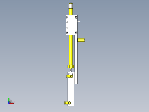 定位组件避让机构前视缩略图