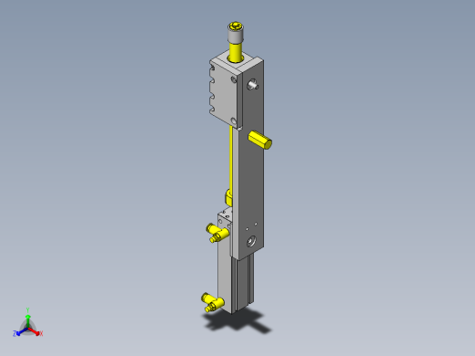 定位组件避让机构正等轴测缩略图
