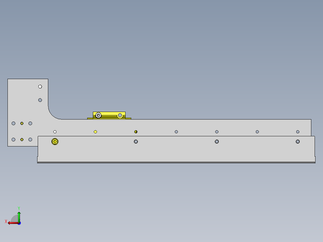 受限空间内的工件传送后视图