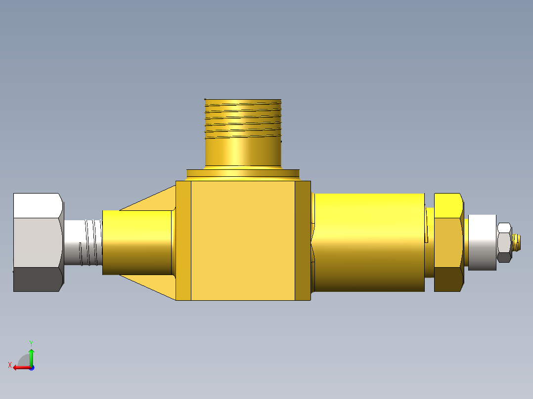管接头（肘管）3D模型后视图