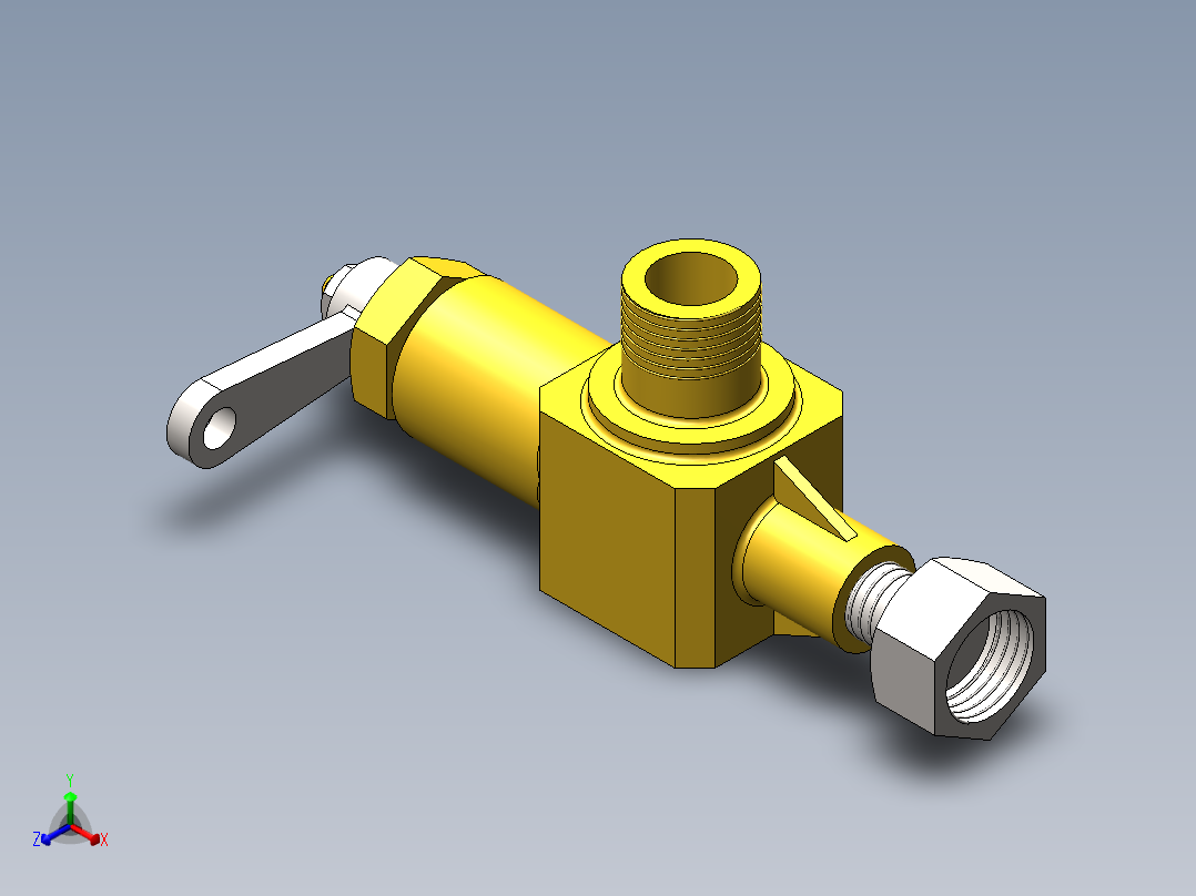 管接头（肘管）3D模型正等轴测图