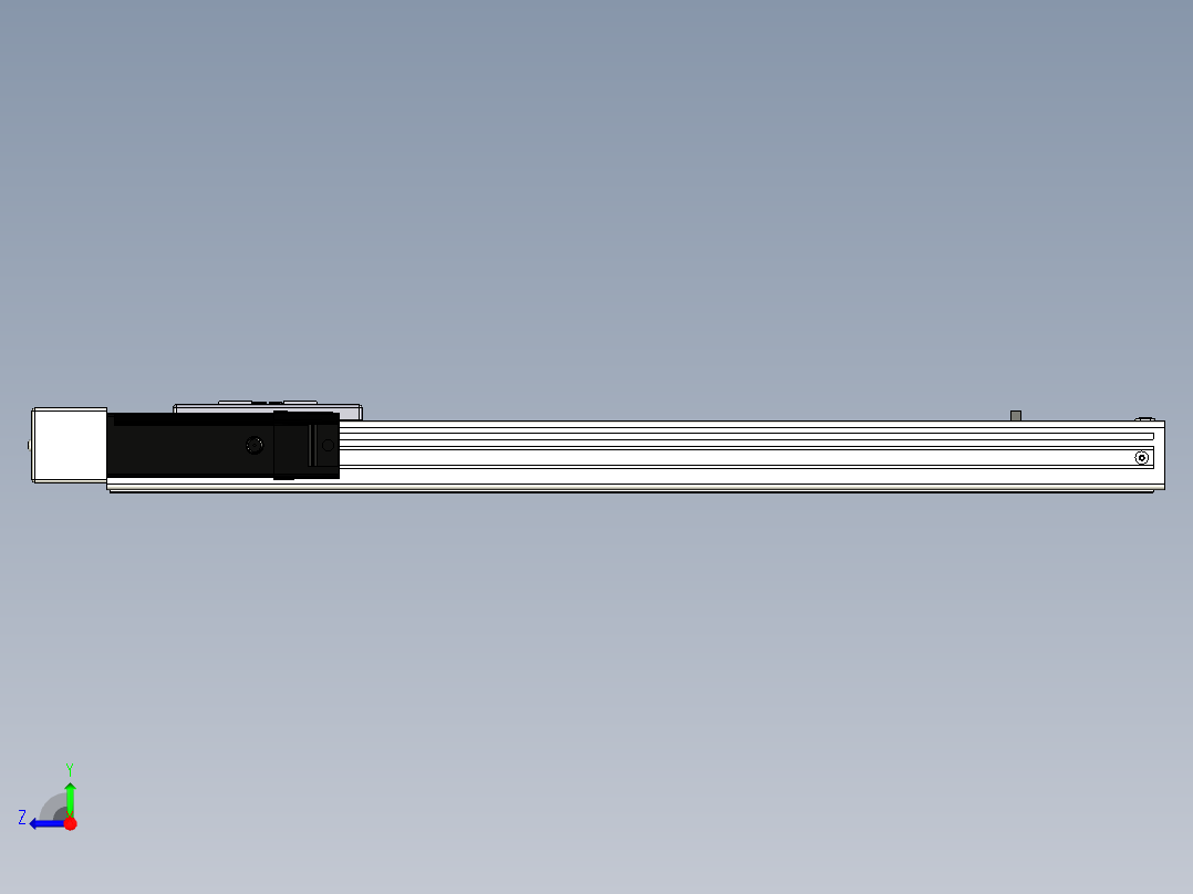 Toyo东佑达直线模组-ECH6-450-BL+煞車-M5右视图