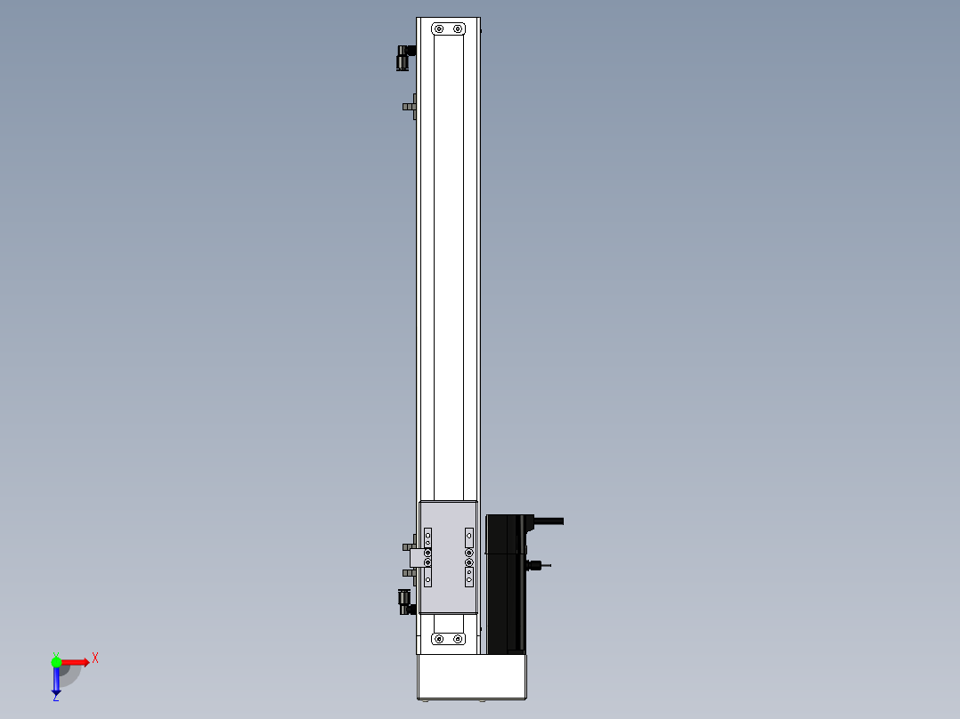 Toyo东佑达直线模组-ECH6-450-BL+煞車-M5俯视图