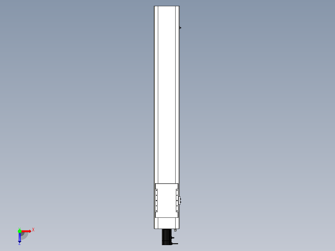 Toyo东佑达直线模组-ECH22-L25-1500-BC-M75-C4俯视图