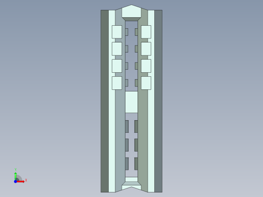 侧边卡连接器-459120002_stp前视缩略图