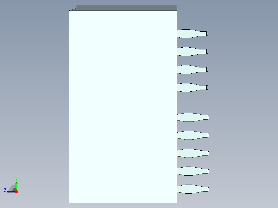 侧边卡连接器-459120002_stp右视图