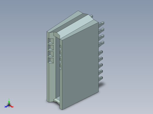 侧边卡连接器-459120002_stp正等轴测缩略图