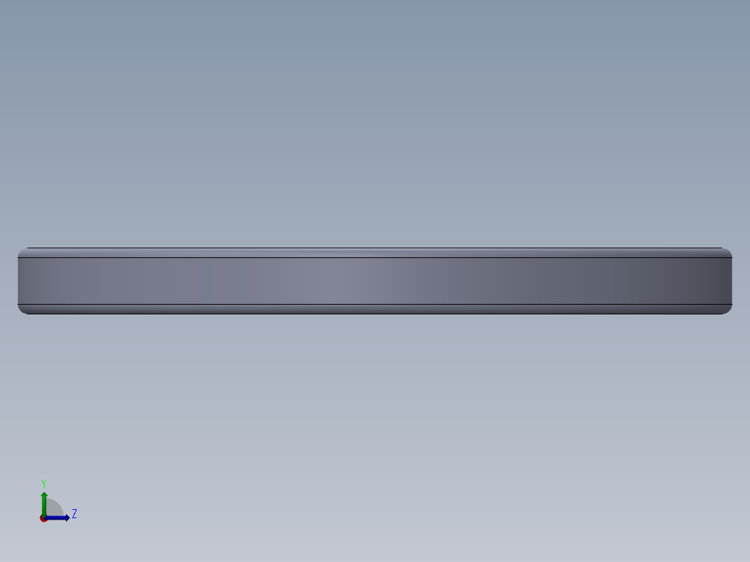 SAE平垫圈-FLAT WASHER SAE 0.500.SLDPRT左视图