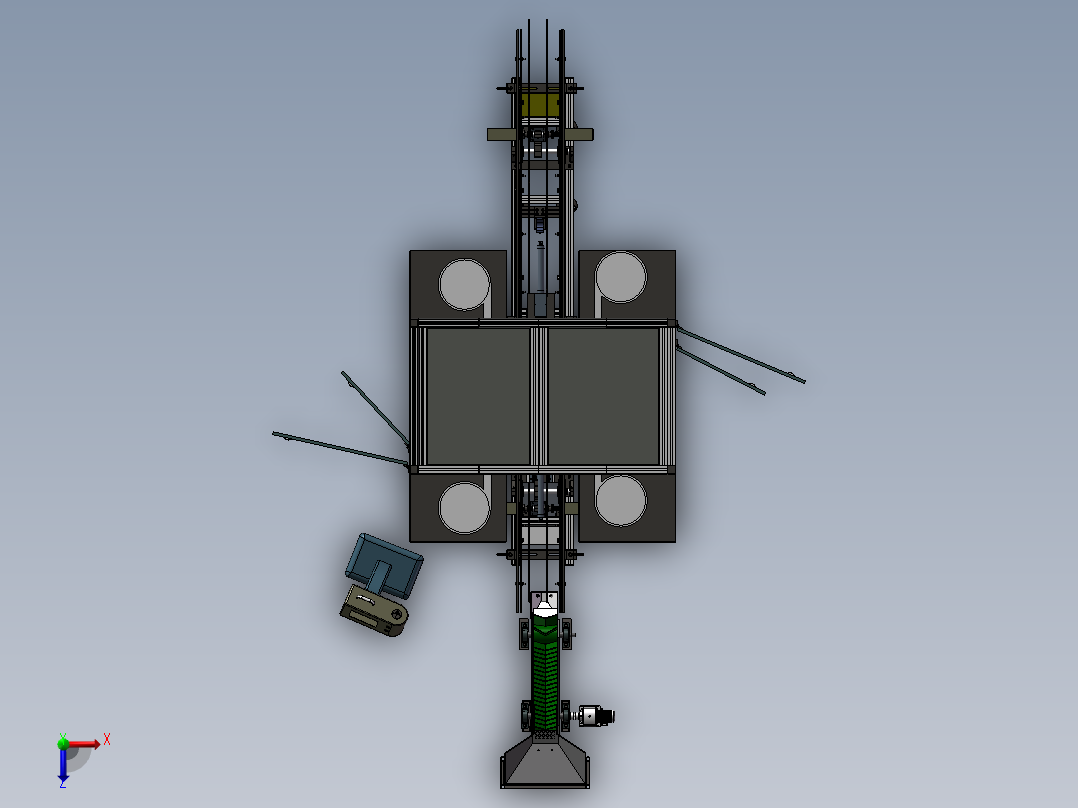 7双头组装旋熔机俯视图