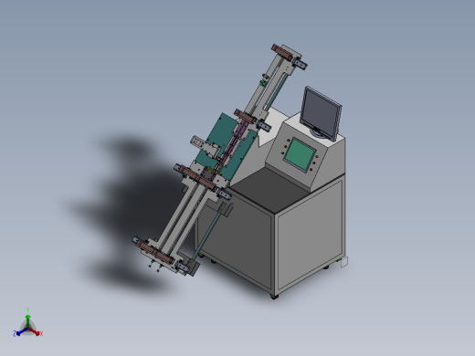 自动检测装管机下料测试机正等轴测缩略图