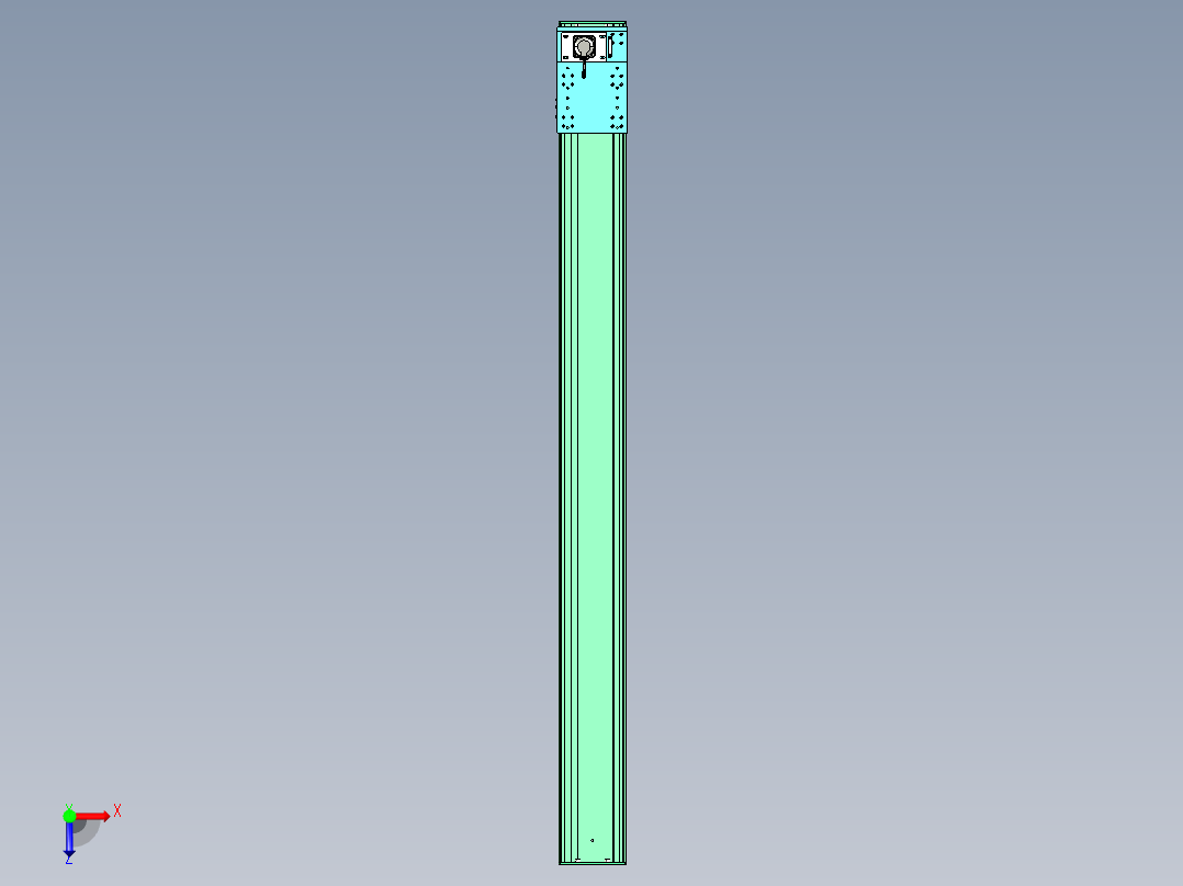 东锦齿条传动DH270G-L167-S2900-BU-减速机+750W俯视图