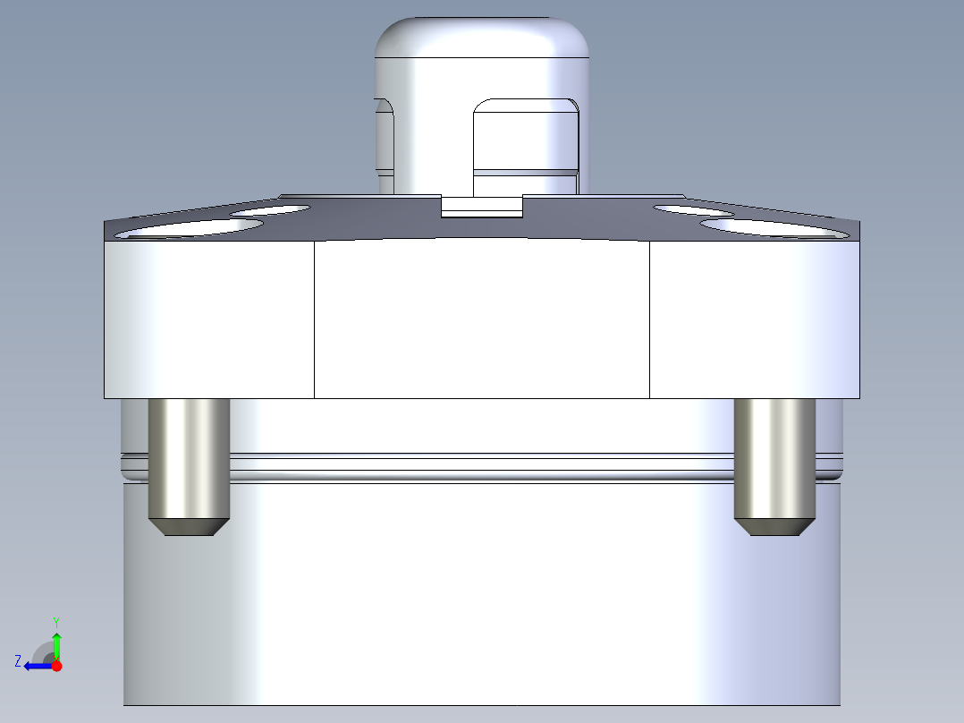 KOSMEKSFK3160-GN多系列多零件图纸模型右视图
