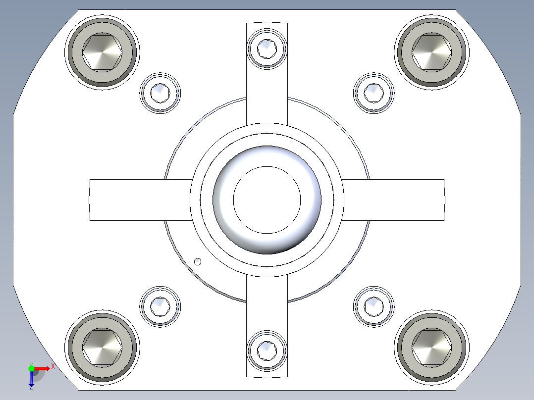 KOSMEKSFK3160-GN多系列多零件图纸模型俯视图