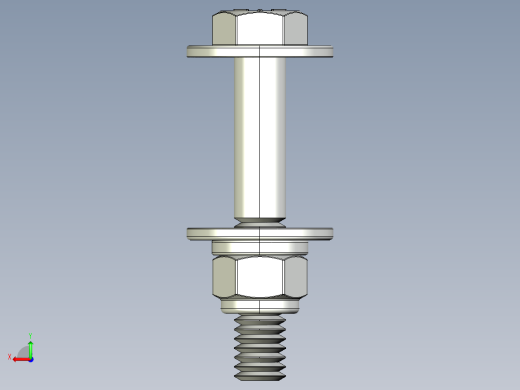 紧固件-IGES 0.3125 Bolt Hex后视缩略图