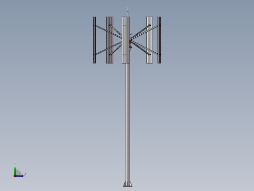 新型2KW风力发电机左视缩略图