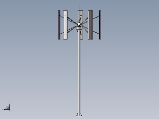 新型2KW风力发电机右视缩略图