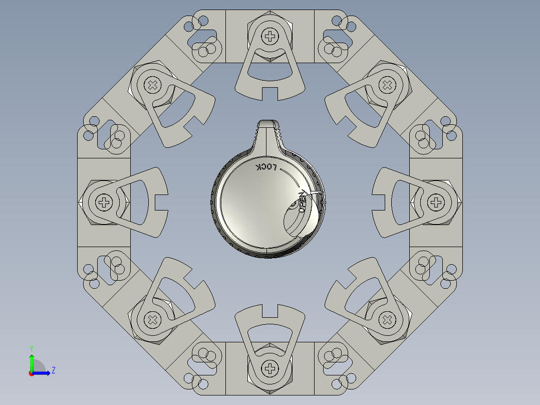 镜头盖组装工装左视图