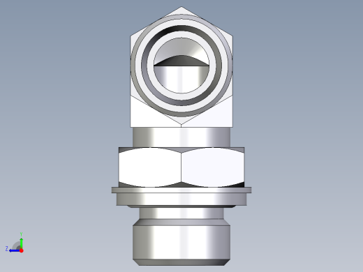 卡套式工业通用硬管接头EO_Adjustable_Locknut_elbow_WEE15LROMDCF右视缩略图
