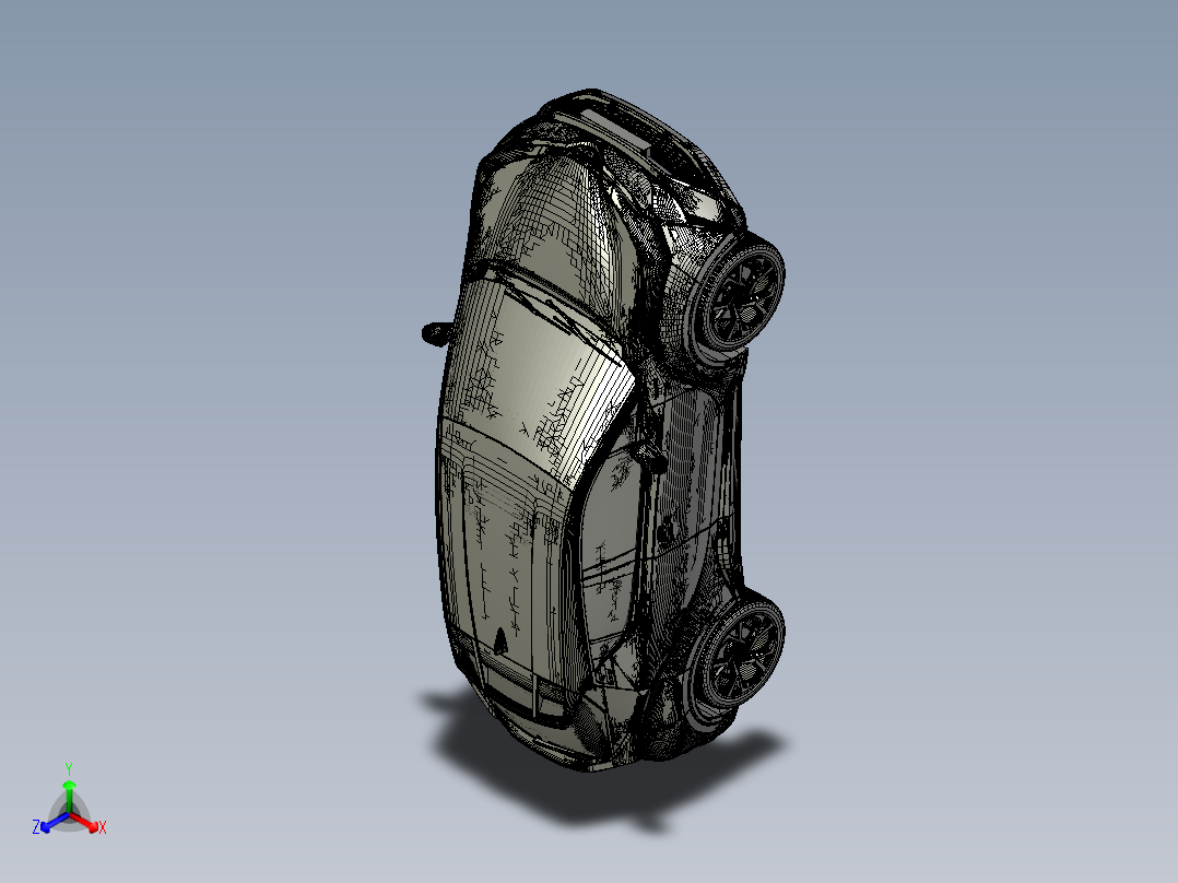 丰田 C-HR 2017汽车正等轴测图