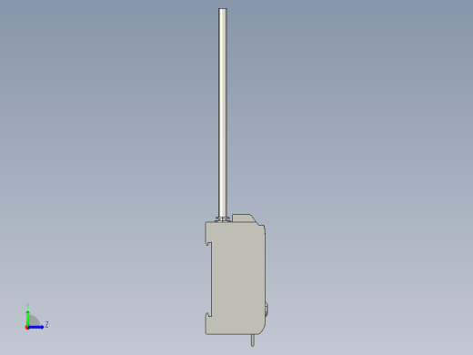基恩士FS-T1G_kc图纸模型左视缩略图