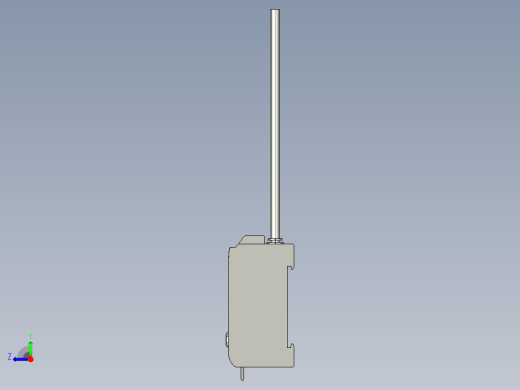 基恩士FS-T1G_kc图纸模型右视缩略图