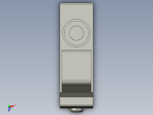 基恩士FS-T1G_kc图纸模型俯视缩略图