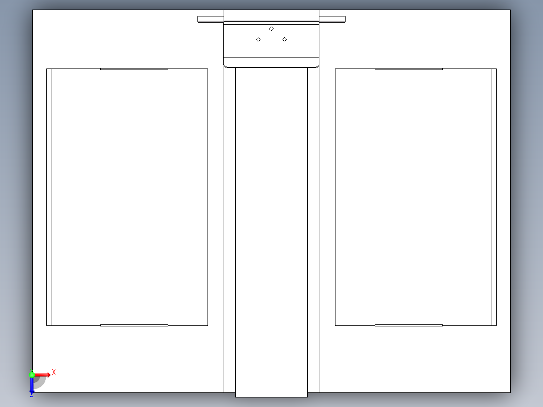 衣服折边 Solidwrosk三维+dwg二维图俯视图
