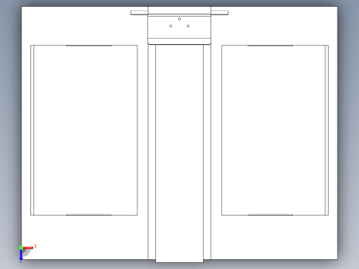 衣服折边 Solidwrosk三维+dwg二维图俯视缩略图