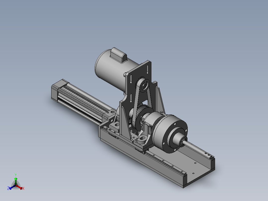 自动钻头装置659969正等轴测图