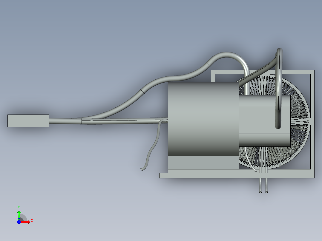 液体冷却系统前视图
